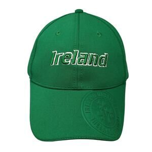 Ireland Strapback Baseball Cap Green One Size Adjustable Embroidered Lansdowne